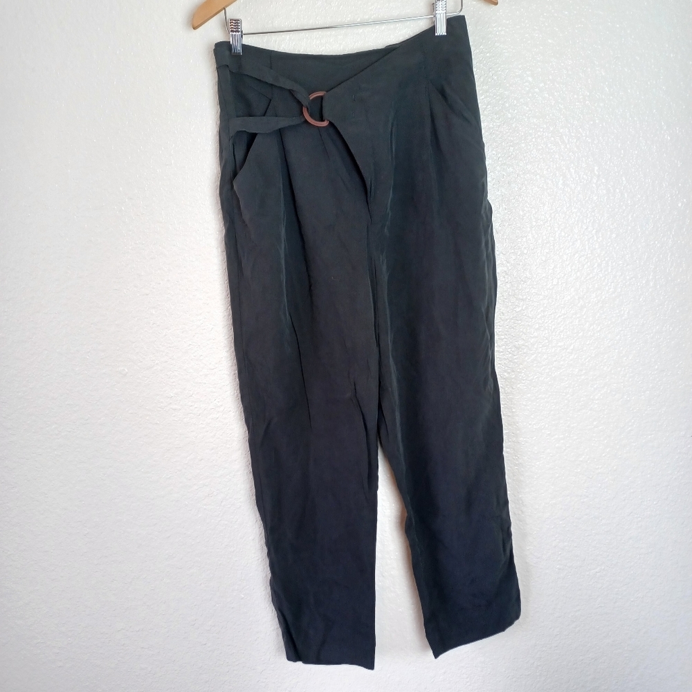 Anthropologie Cupro Wrap Pants (M) - Picture 3 of 11